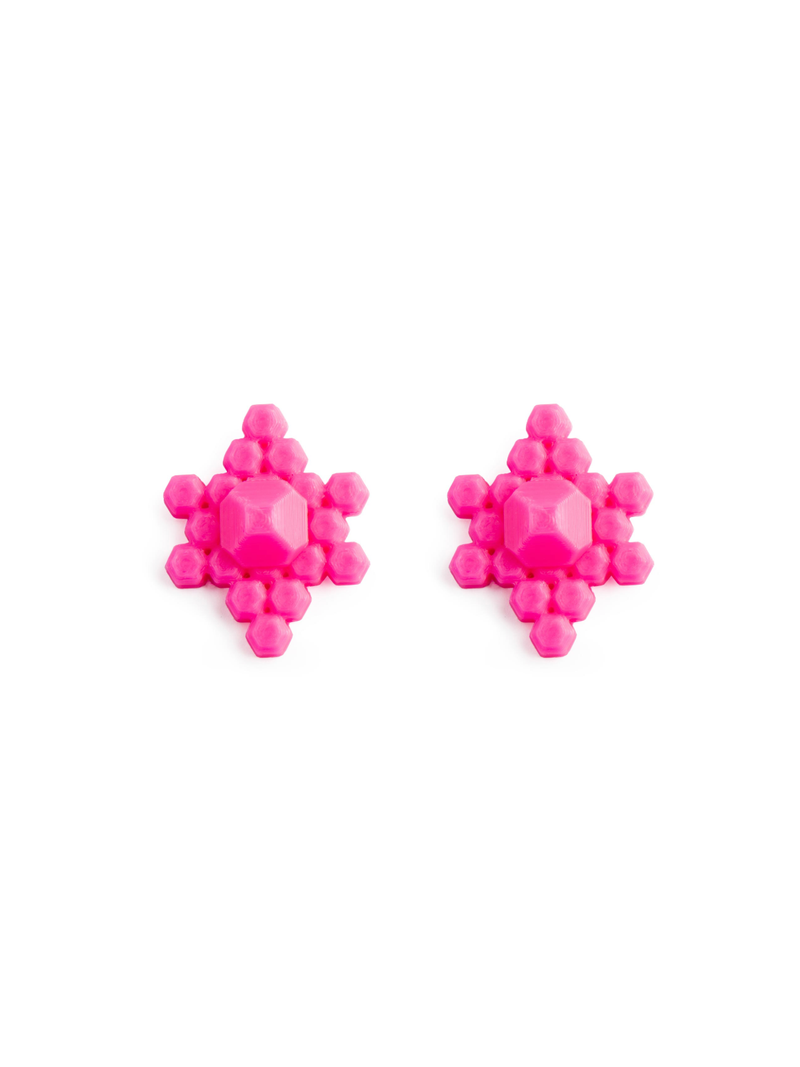 Maison 203 - Stones 3D Earrings - Single Post - Verdalina