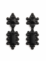 Maison 203 - Stones 3D Earrings - Double Drop - Verdalina