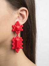 Maison 203 - Stones 3D Earrings - Double Drop - Verdalina