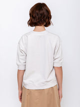 Monday12 - Shrunken Noga Sweatshirt - Chalk - Verdalina