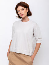 Monday12 - Shrunken Noga Sweatshirt - Chalk - Verdalina