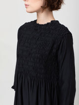 Silk and Cotton Bailey Dress - Anthracite