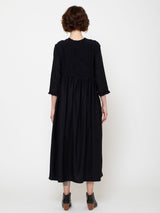 Silk and Cotton Bailey Dress - Anthracite