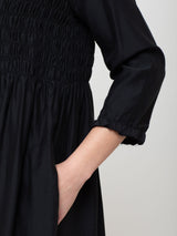 Silk and Cotton Bailey Dress - Anthracite