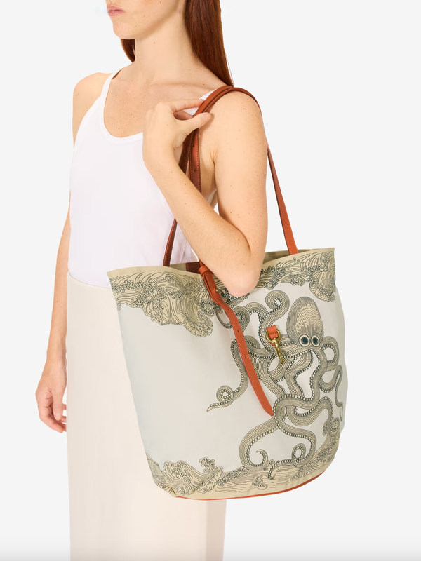 Inoui Editions - Soft Shopping Bag - Poseidon - Natural - Verdalina