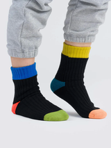 Verloop - Spot Knit House Socks -Black - Verdalina
