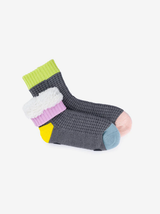 Verloop - Spot Knit House Socks -Grey - Verdalina