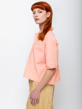 Sula - Clean New Cotton Poplin Shirt - Peach Bud - Verdalina