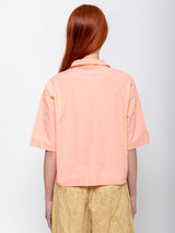 Sula - Clean New Cotton Poplin Shirt - Peach Bud - Verdalina