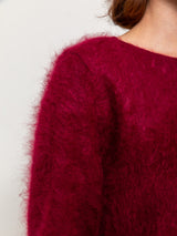 Brushed Cashmere Pullover Sweater - Barolo