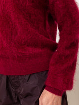 Brushed Cashmere Pullover Sweater - Barolo