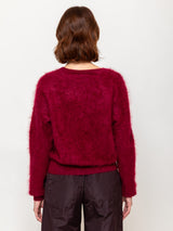 Brushed Cashmere Pullover Sweater - Barolo
