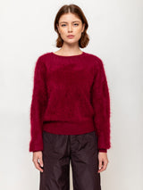 Brushed Cashmere Pullover Sweater - Barolo