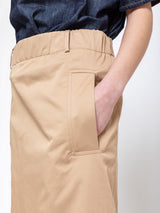 Susanne Bommer - Elastic Waist Midi Skirt - Sand - Verdalina