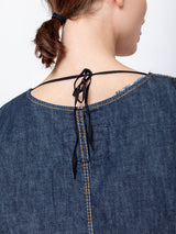 Susanne Bommer - Loose Denim Shirt - Dark Wash - Verdalina