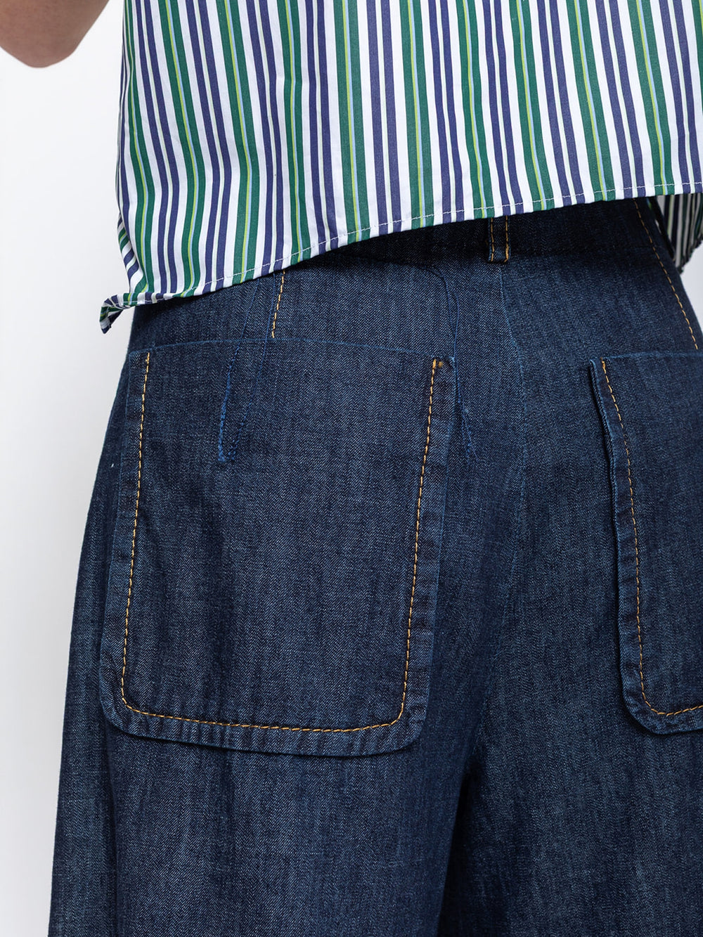 Susanne Bommer | Wide Leg Denim Pants - Dark Wash | Verdalina