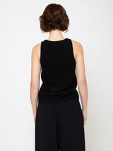 Tank Top Cashmere Sweater - Noir
