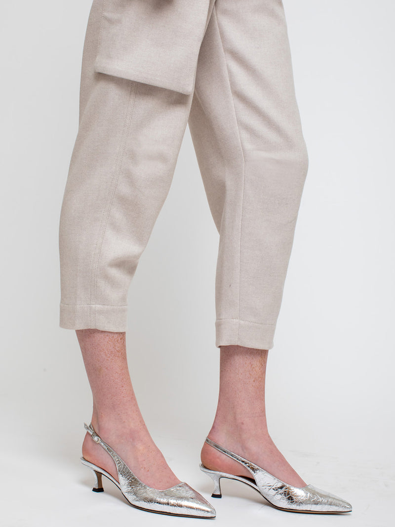 Tela Mirror Shoes Silver Metallic Verdalina