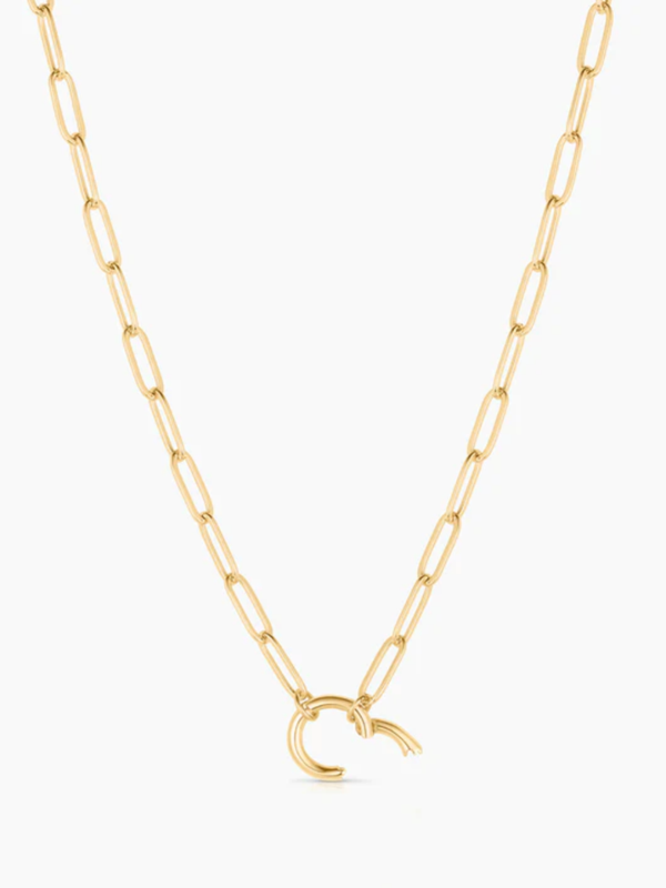 THATCH - Finn Paperclip Charm Necklace - Verdalina
