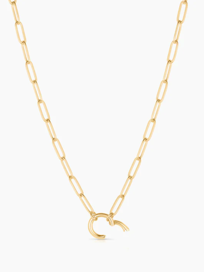 THATCH - Finn Paperclip Charm Necklace - Verdalina