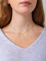 See Real Flowers - Evil Eye Necklace - Saffron - Verdalina