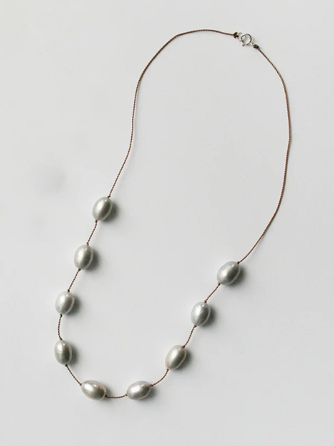 See Real Flowers - West Wind Pearl Necklace - Verdalina