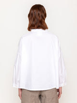 Covered Placket Shirt - White