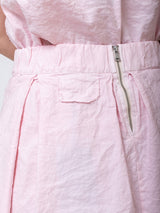 Cotton Wrinkled Skirt - Rosa