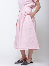 Cotton Wrinkled Skirt - Rosa