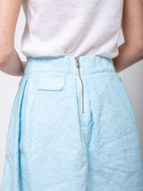 Aequamente - Cotton Wrinkled Skirt - Cielo - Verdalina