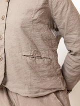 Crinkled Jacket - Tortora