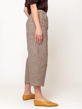 Crinkled Pant - Tortora