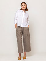 Crinkled Pant - Tortora