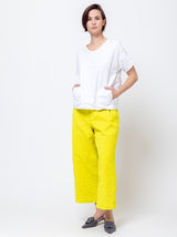 Cotton Wrinkled Blouse - White