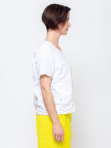 Cotton Wrinkled Blouse - White