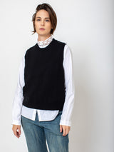 Aequamente - Cashmere Vest - Black - Verdalina