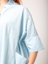 Aequamente - Fine Cotton Dress - Cielo - Verdalina