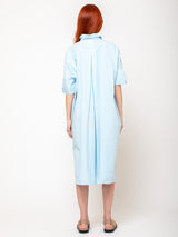 Aequamente - Fine Cotton Dress - Cielo - Verdalina