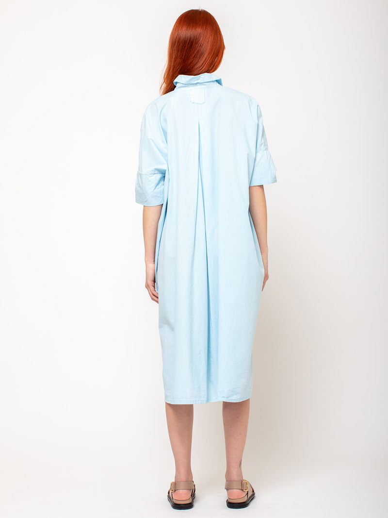 Aequamente - Fine Cotton Dress - Cielo - Verdalina