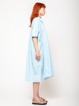 Aequamente - Fine Cotton Dress - Cielo - Verdalina