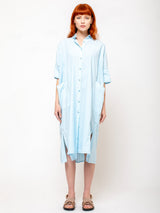 Aequamente - Fine Cotton Dress - Cielo - Verdalina