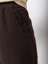 Aequamente - Gaiole Crinkled Cotton Pants - Brown - Verdalina