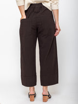 Aequamente - Gaiole Crinkled Cotton Pants - Brown - Verdalina