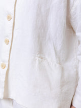 Aequamente - Heavy Linen Jacket - White - Verdalina