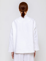 Aequamente - Heavy Linen Jacket - White - Verdalina