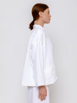 Aequamente - Heavy Linen Jacket - White - Verdalina