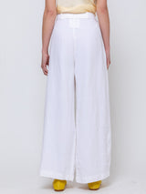 Aequamente - Heavy Linen Pants - White - Verdalina