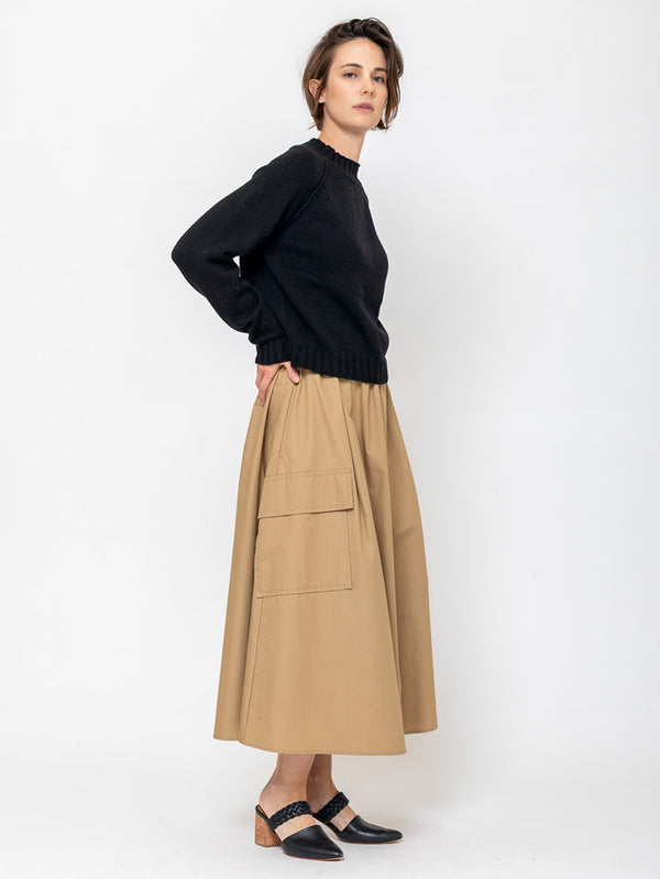 Aequamente - Long Sleeve Cashmere Pullover - Black - Verdalina