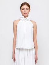 Aletheia - Aline Cotton Top - White - Verdalina