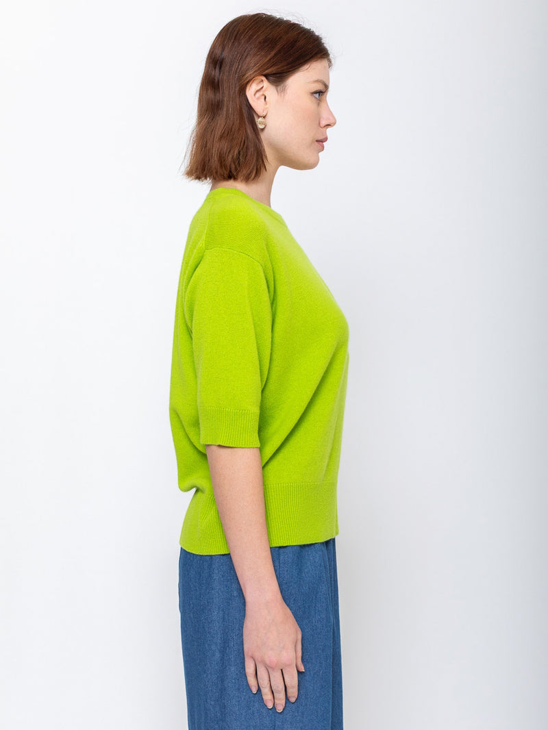 Half Sleeve Cashmere Sweater